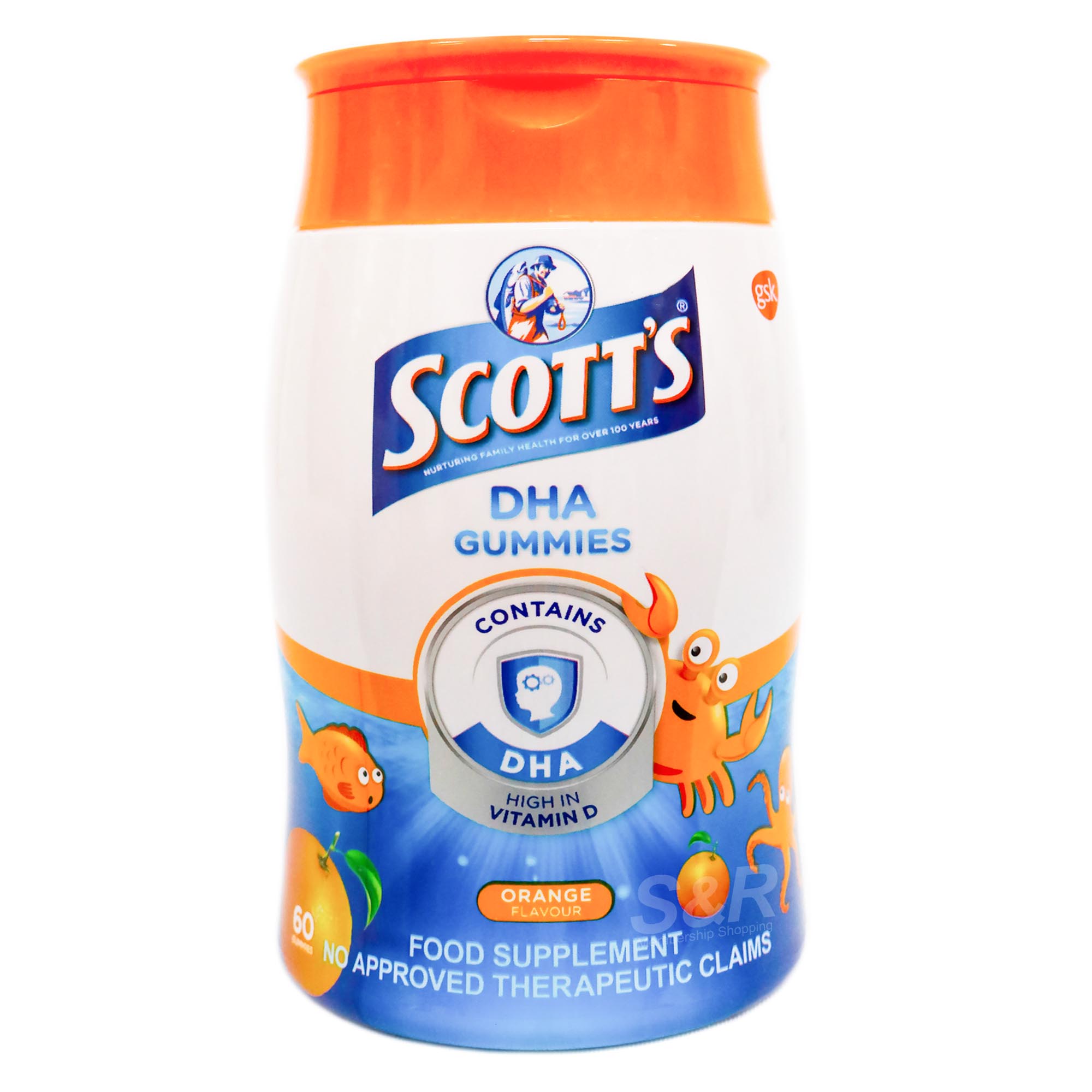 Scott’s DHA Gummies Orange Flavor 60pcs Scott’s DHA Gummies Orange Flavor 60pcs